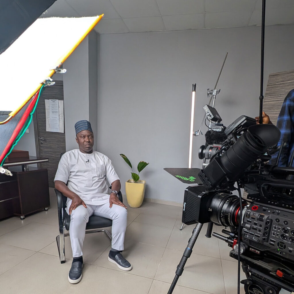 Nigerian Camera crew in Benin