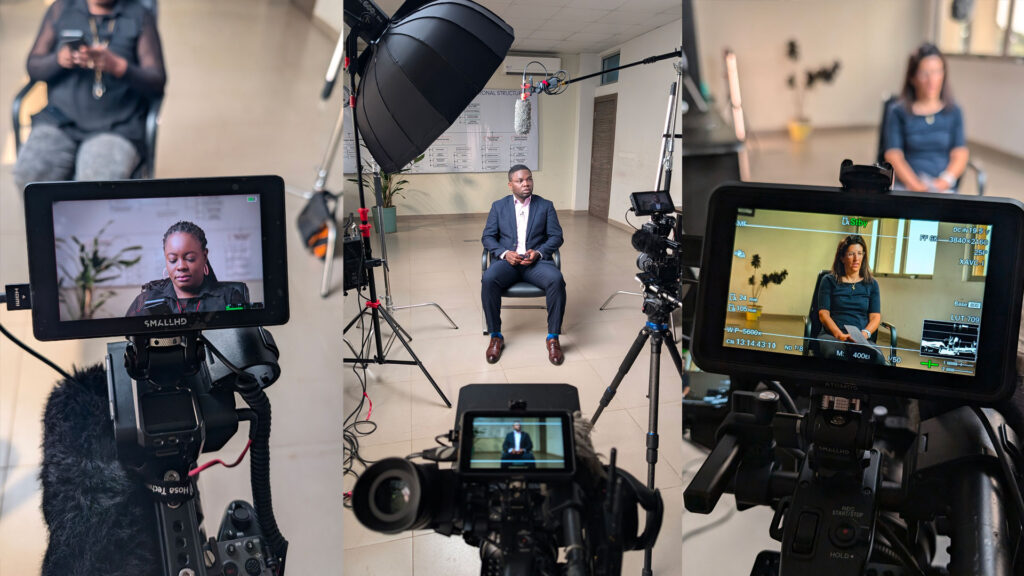 Nigerian camera crew